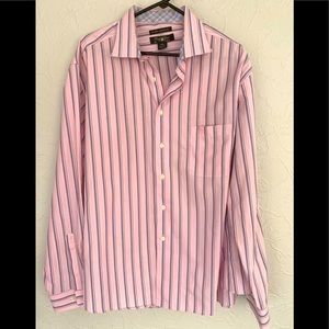 MENS BUTTON DOWN NON IRON MODERN FIT PRONTO UOMO XXL SHIRT